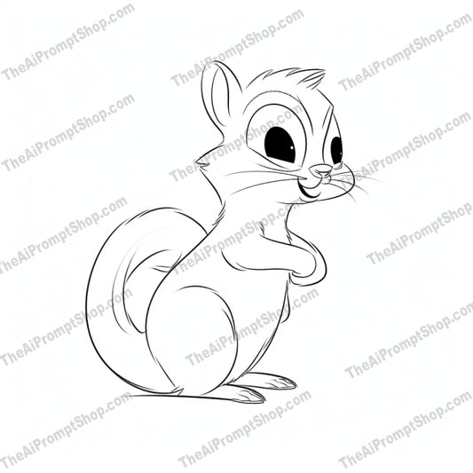 AI Midjourney Prompt for Coloring Pages - 2589