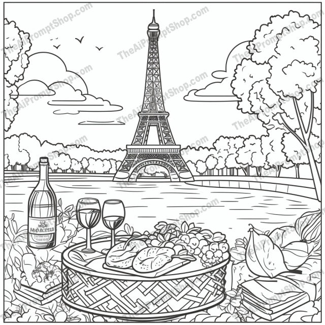 AI Midjourney Prompt for Coloring Pages - 2365