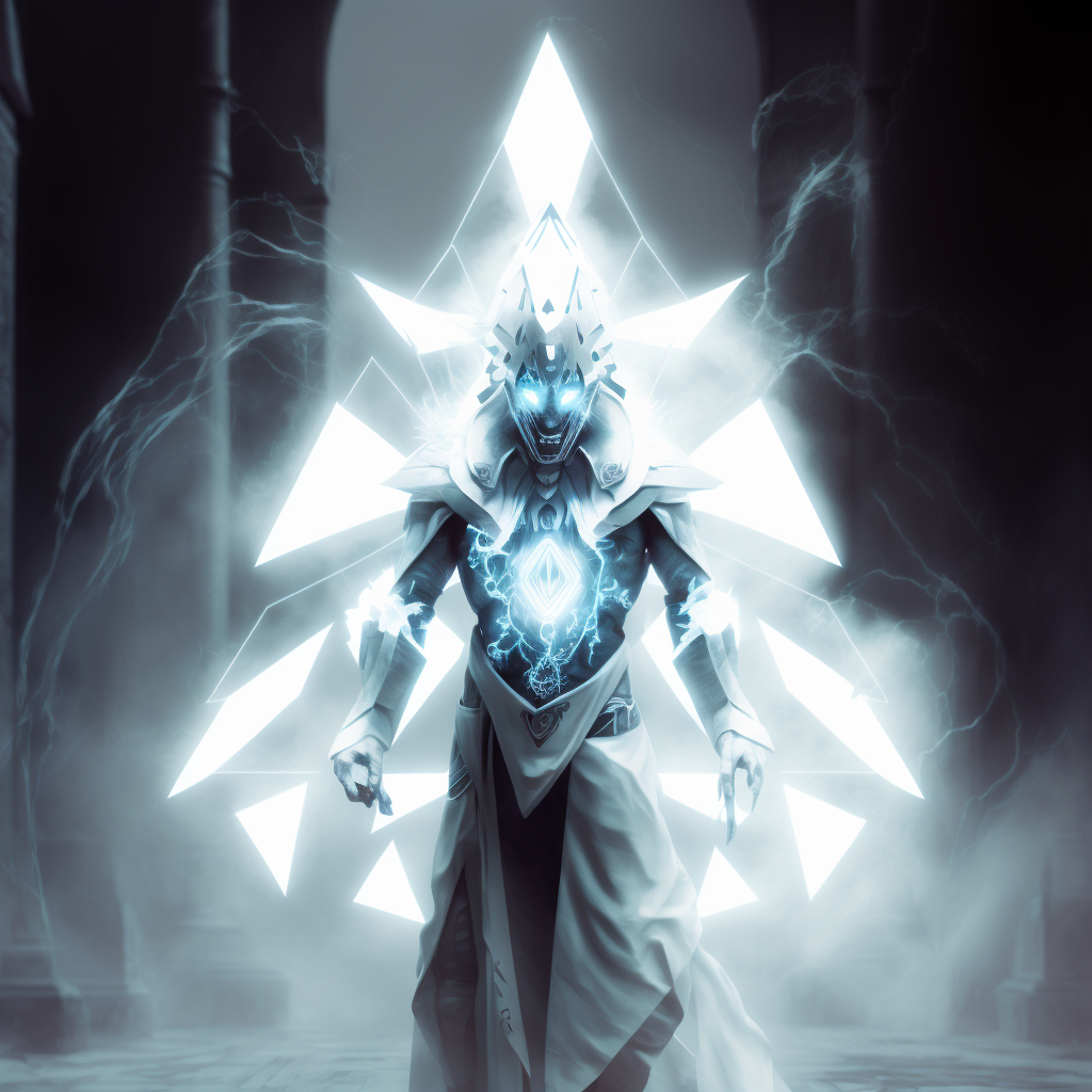 AI Midjourney Prompt for Fantasy and Magic - White Spirit King