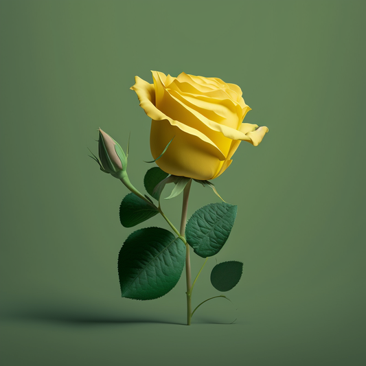 AI Midjourney Prompt for Mockup - Beautiful Rose in Full Bloom