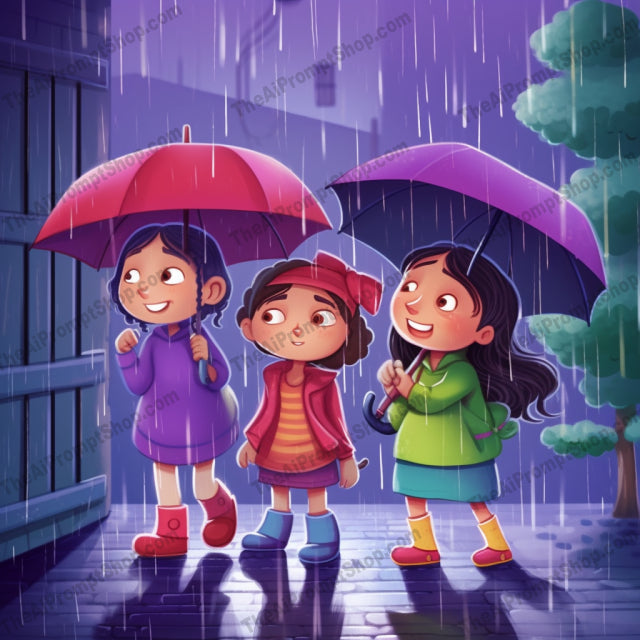 AI Midjourney Prompt for C242 - Storybook Illustrations - Lively Rainforest Adventure