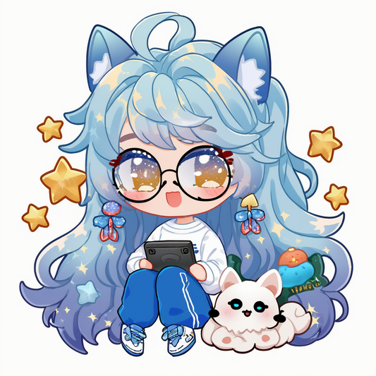 AI Midjourney Prompt for Character - Chibi Gamer Character