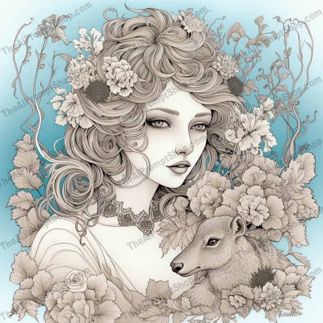 AI Midjourney Prompt for Coloring Pages - 2570