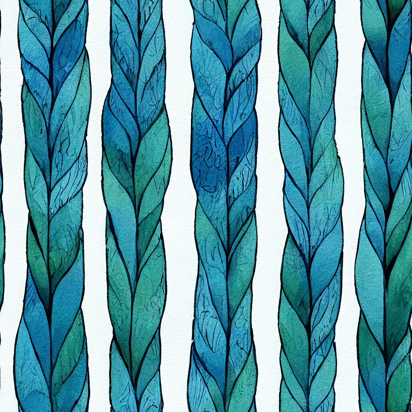 AI Midjourney Prompt for Illustration - Intricate Watercolor Plants