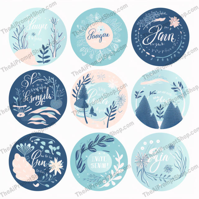 AI Midjourney Prompt for Logos - B65s - Spring Labels Galore