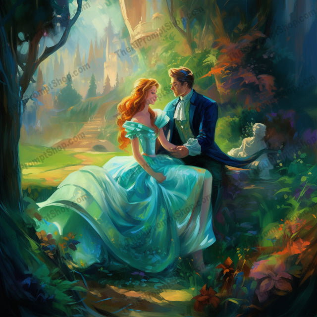 AI Midjourney Prompt for C78 - Storybook Illustrations - Cinderella Wedding Fantasy