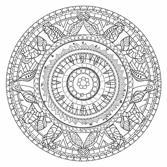 AI Midjourney Prompt for Coloring Page - Cute Animal Coloring Pages