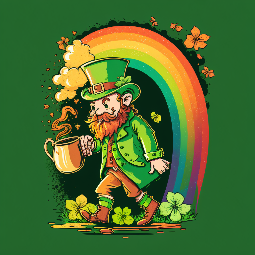 AI Midjourney Prompt for St Patricks Day - Leprechaun