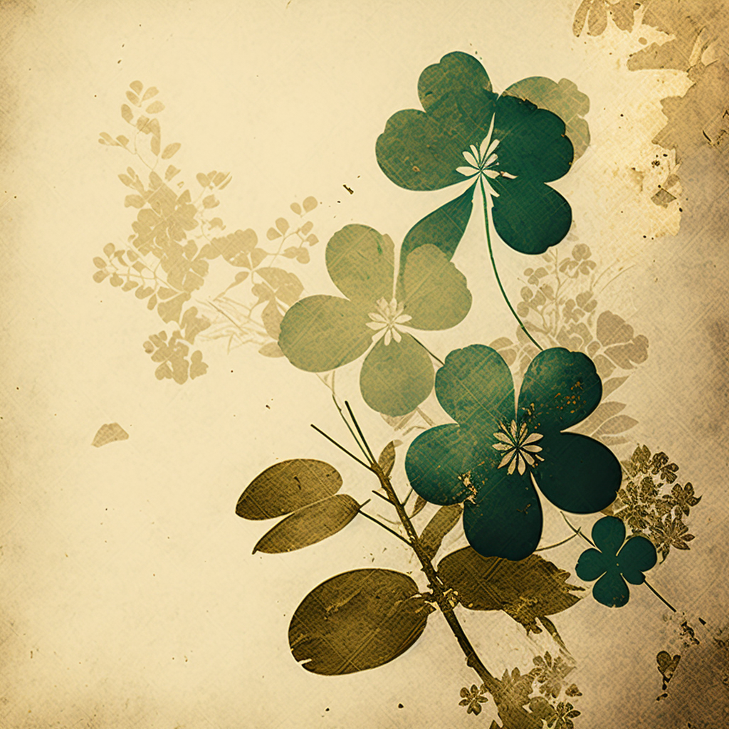 AI Midjourney Prompt for St Patricks Day - Glittering Clovers