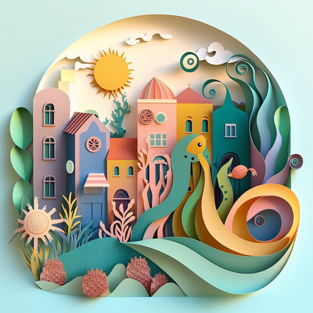 AI Midjourney Prompt for Animal - Multidimensional City Craft