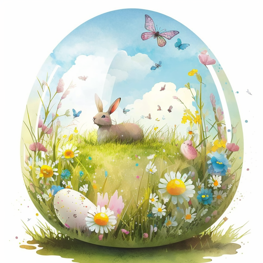 AI Midjourney Prompt for Easter - Pastel Spring Blossoms