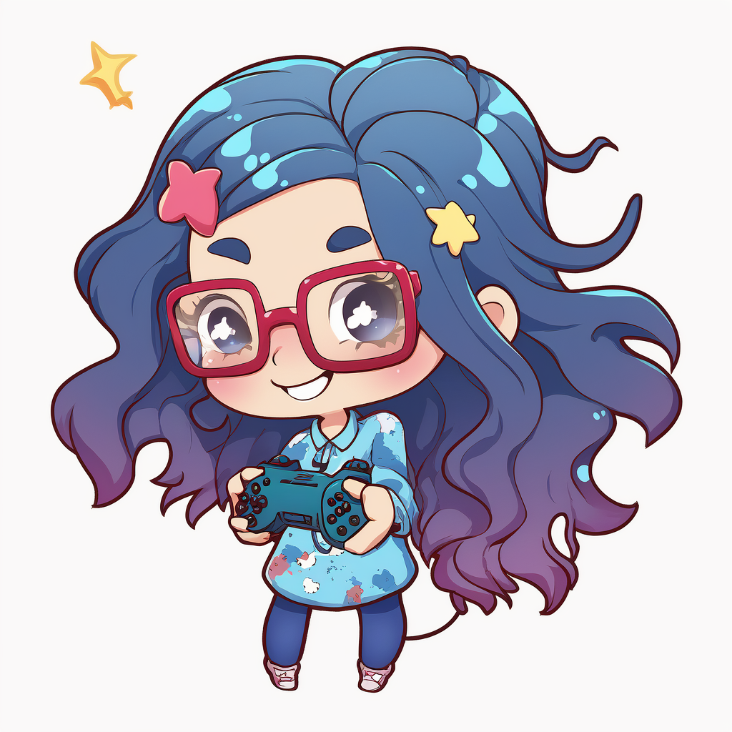 AI Midjourney Prompt for Character - Chibi Gamer Character