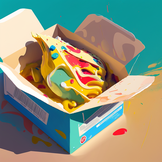 AI Midjourney Prompt for Logo - Abstract Augmented Reality Packaging