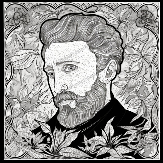 AI Midjourney Prompt for Coloring Pages - 2356