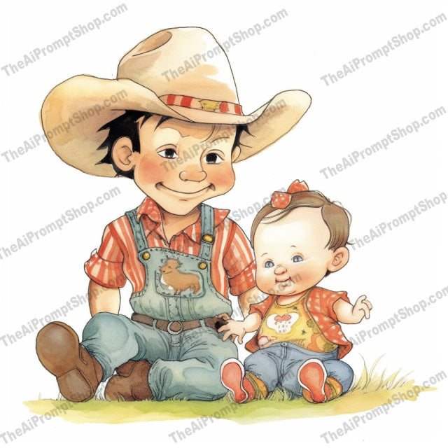AI Midjourney Prompt for C20 - Storybook Illustrations - Children Illustrated Art