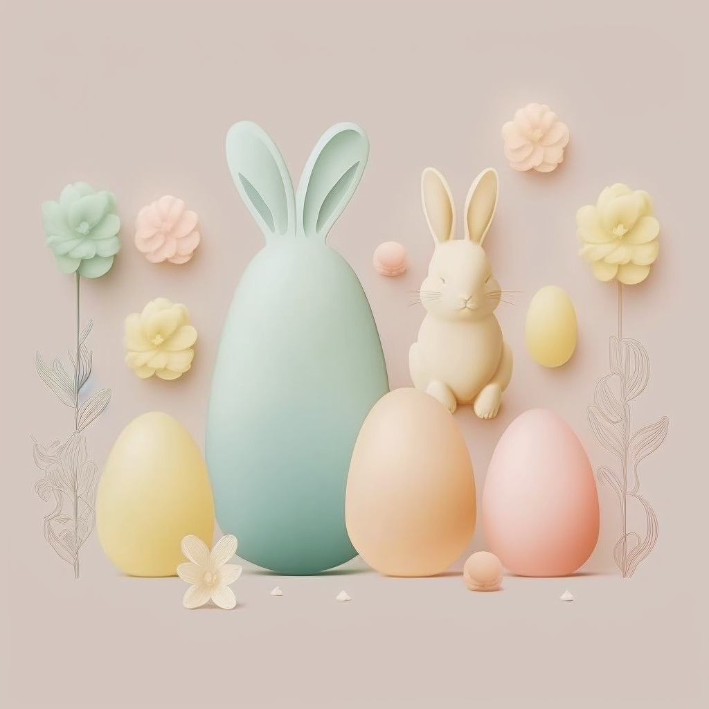 AI Midjourney Prompt for Easter - Easter Confetti Celebration