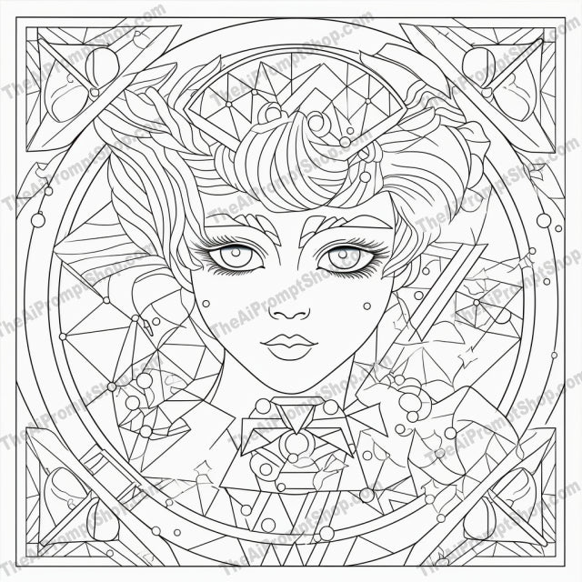 AI Midjourney Prompt for Coloring Pages - 2360