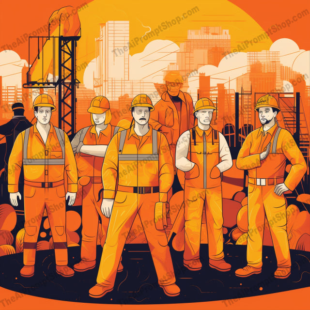 AI Midjourney Prompt for People - B63s - Building Site Buzz