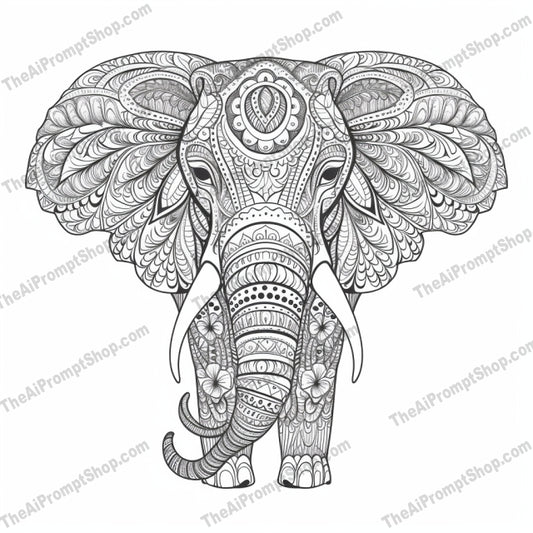 AI Midjourney Prompt for Coloring Pages - 2543