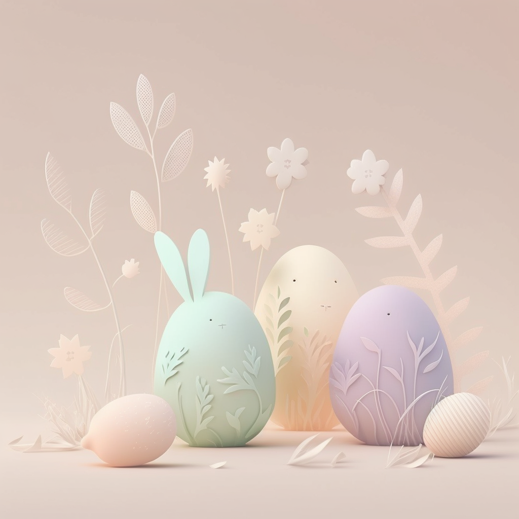 AI Midjourney Prompt for Easter - Easter Confetti Celebration