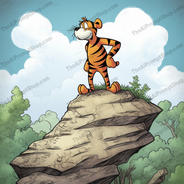 AI Midjourney Prompt for C130 - Storybook Illustrations - Tigger's Jungle Climb