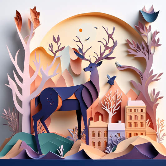 AI Midjourney Prompt for Animal - Multidimensional City Craft