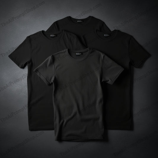 AI Midjourney Prompt for Blank Tee Shirts Templates