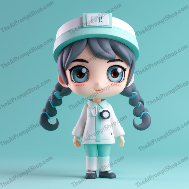 AI Midjourney Prompt for Super Cute Hospital Professional Mockup