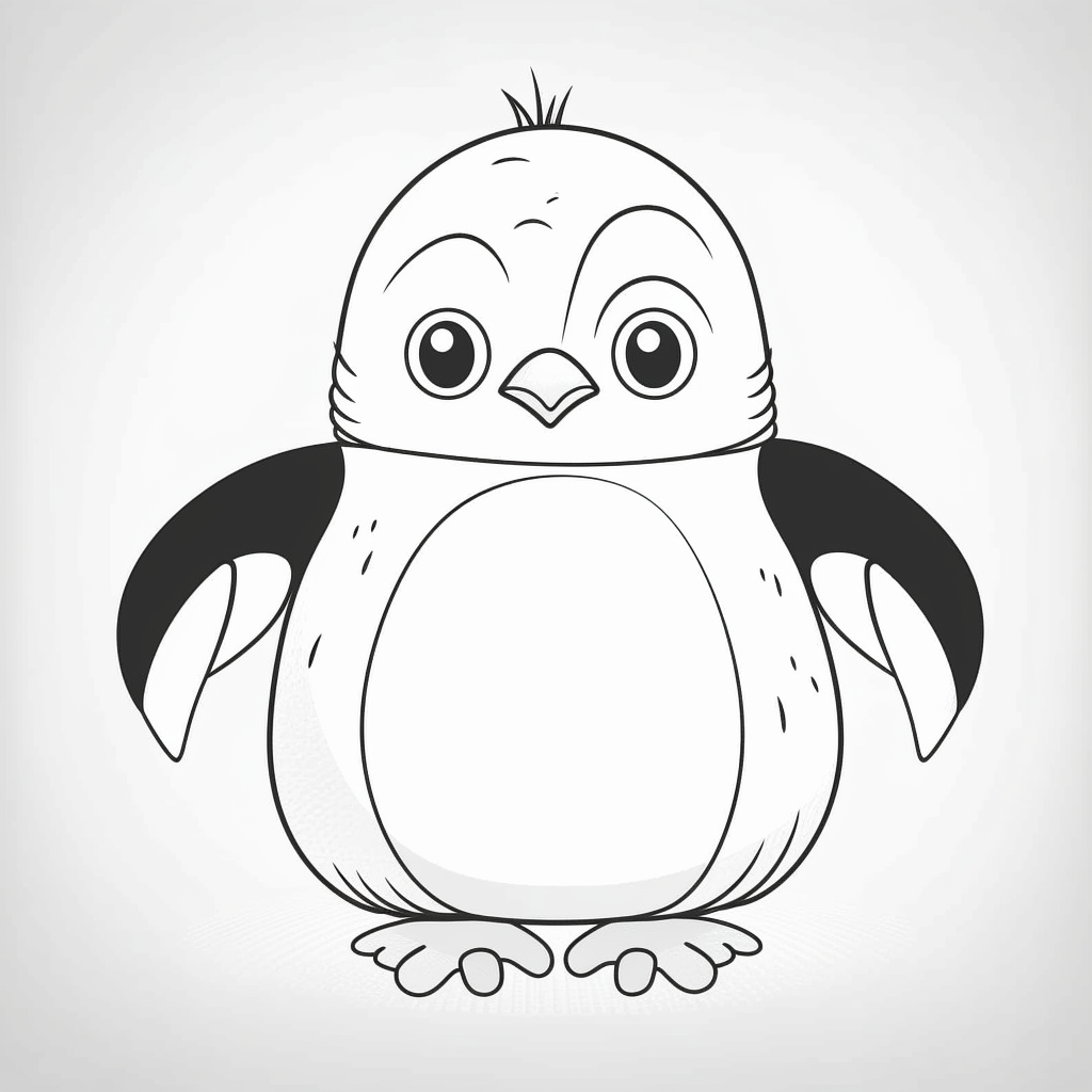 AI Midjourney Prompt for Coloring Page - Flat Watercolor Character