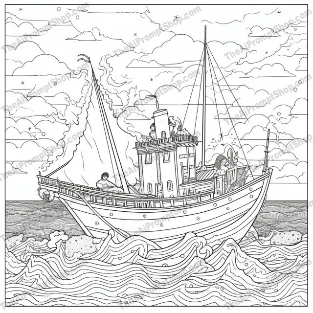 AI Midjourney Prompt for Coloring Pages - 2366