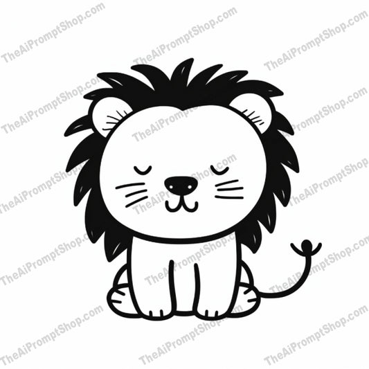 AI Midjourney Prompt for Coloring Pages - 2590