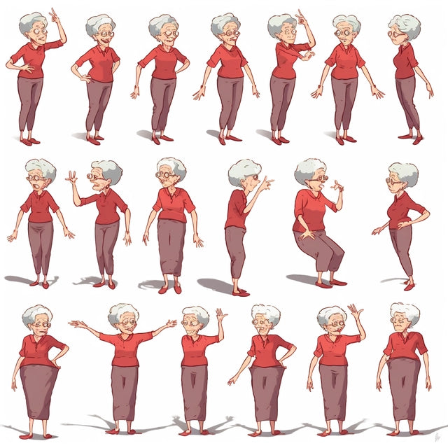 AI Midjourney Prompt for Animated Style Poses