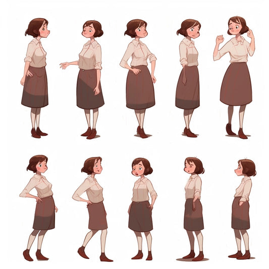 AI Midjourney Prompt for Animated Style Poses
