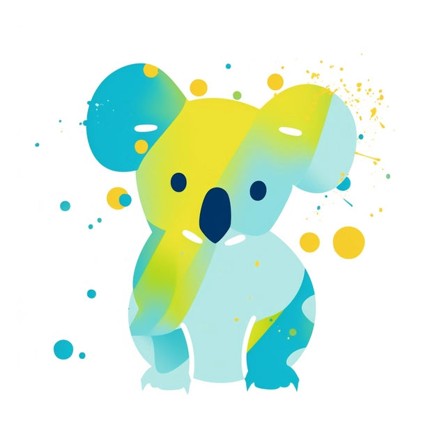 AI Midjourney Prompt for Line Vector Animals in Bold Colors