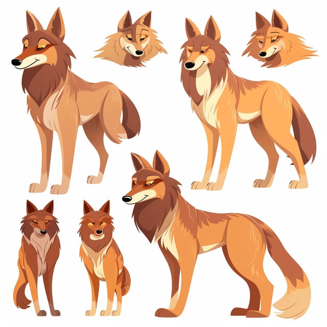 AI Midjourney Prompt for Playful Vector Illustrations of Cartoon Animal Breed