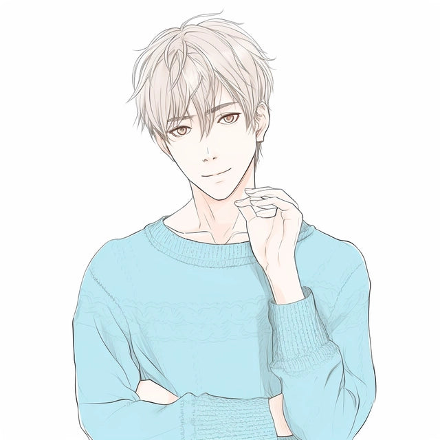 AI Midjourney Prompt for Line Drawing Style Portrait