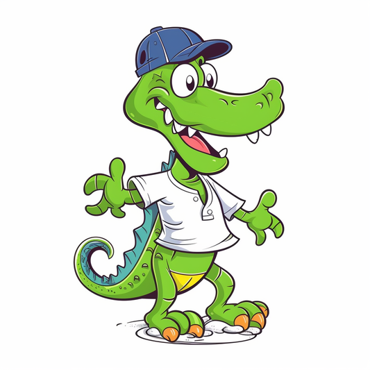 AI Midjourney Prompt for T-Shirt Design - Cartoon Animal T-shirt Design