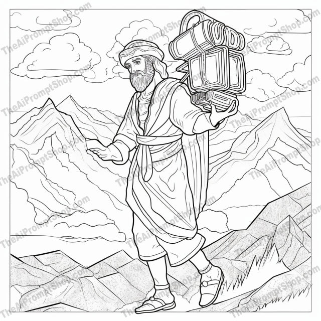 AI Midjourney Prompt for Coloring Pages - 2361