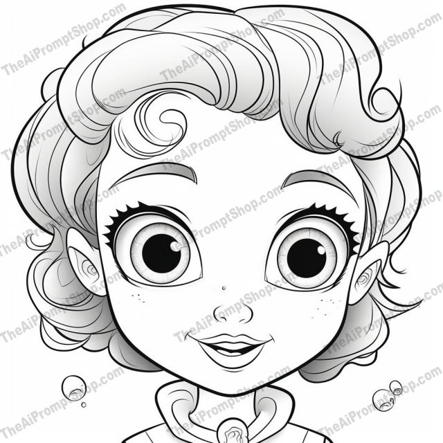 AI Midjourney Prompt for Coloring Pages - 2181