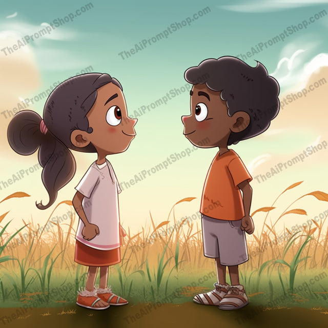 AI Midjourney Prompt for C252 - Storybook Illustrations - Field Discussion