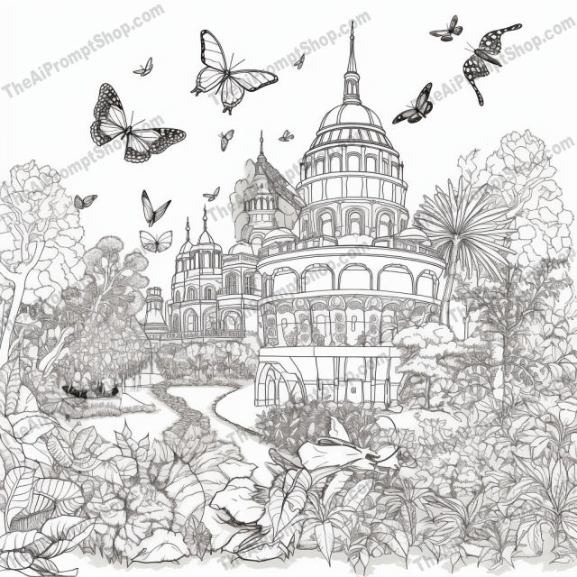AI Midjourney Prompt for Coloring Pages - 2546