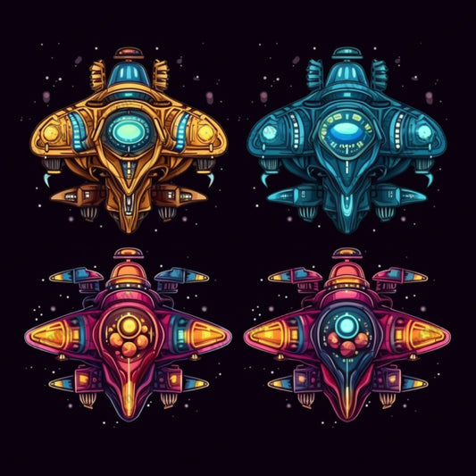 AI Midjourney Prompt for Neo Classical Spaceship Collection