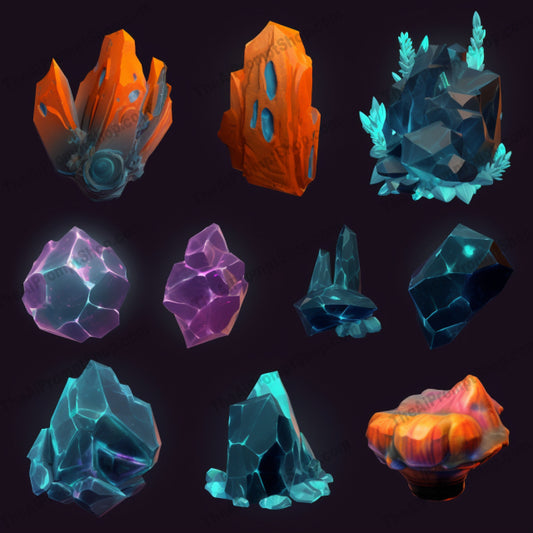 AI Midjourney Prompt for Lilac Stones