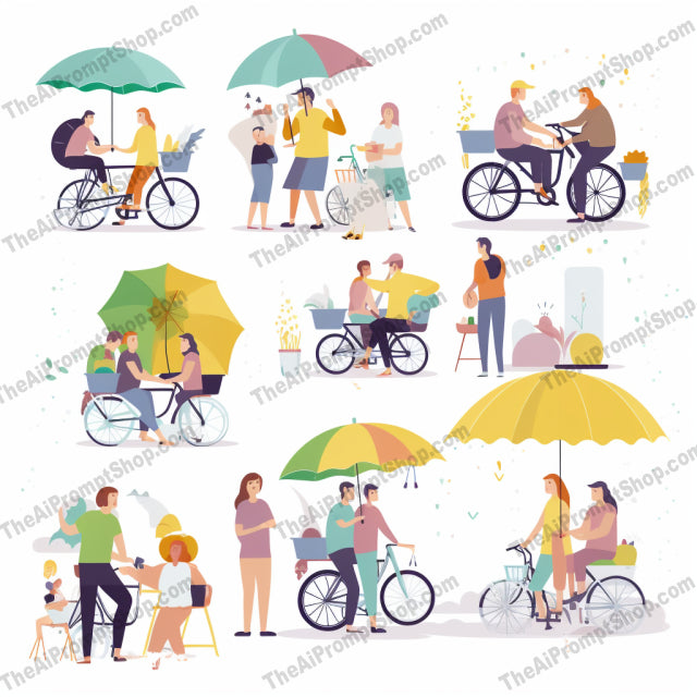 AI Midjourney Prompt for Isometrics - B162s - Beachside Friends