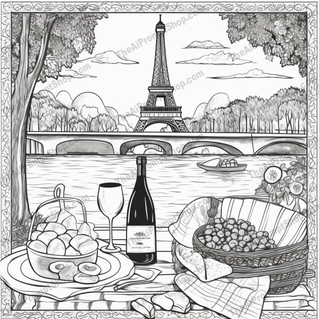 AI Midjourney Prompt for Coloring Pages - 2365