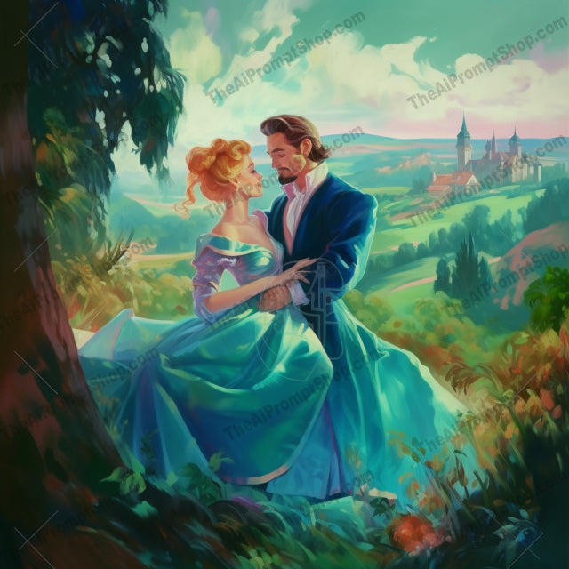 AI Midjourney Prompt for C78 - Storybook Illustrations - Cinderella Wedding Fantasy