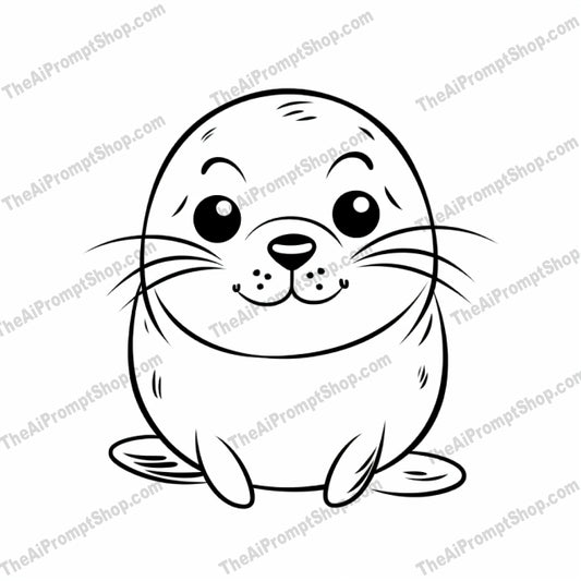 AI Midjourney Prompt for Watercolor Coloring Pages with Cute Animal