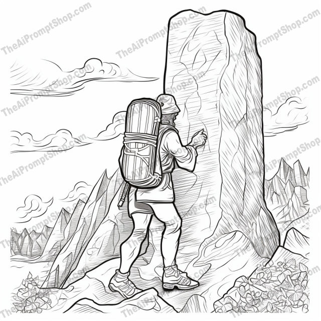 AI Midjourney Prompt for Coloring Pages - 2361