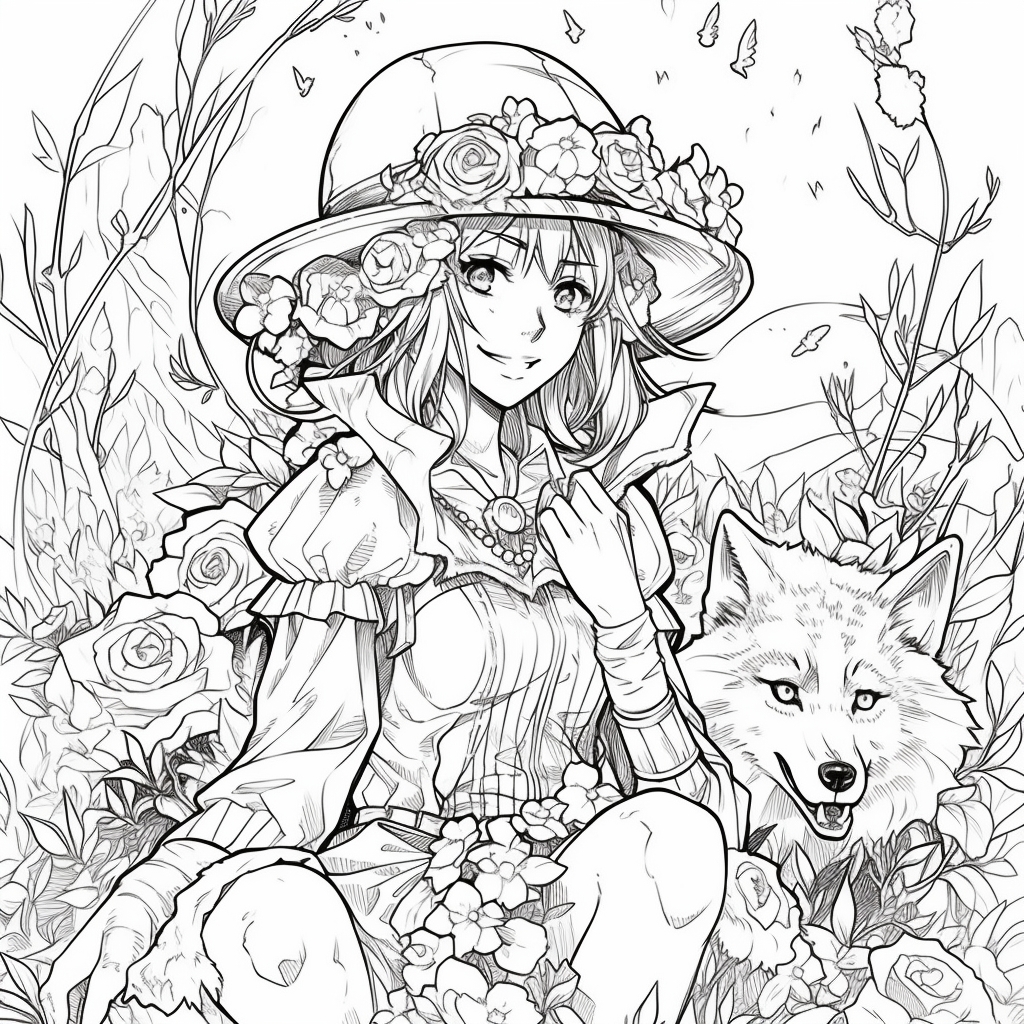 AI Midjourney Prompt for Coloring Page - Friendly Bear Illustration