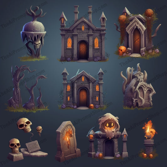 AI Midjourney Prompt for Halloween Elements